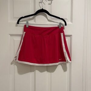 Nike Vibrant pink tennis Skirt with White Trim